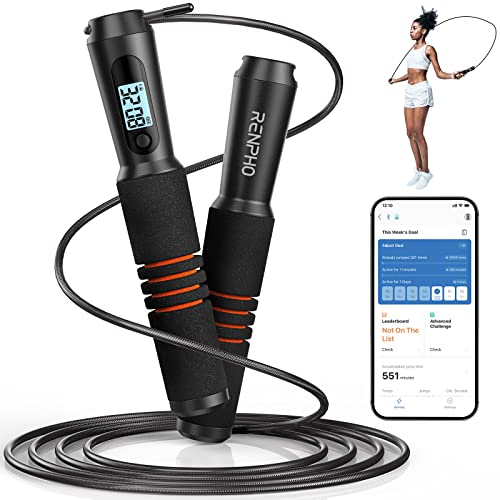 RENPHO Smart Jump Rope with Counter and App