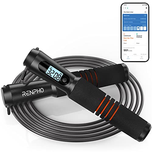 RENPHO Smart Jump Rope with Counter and App