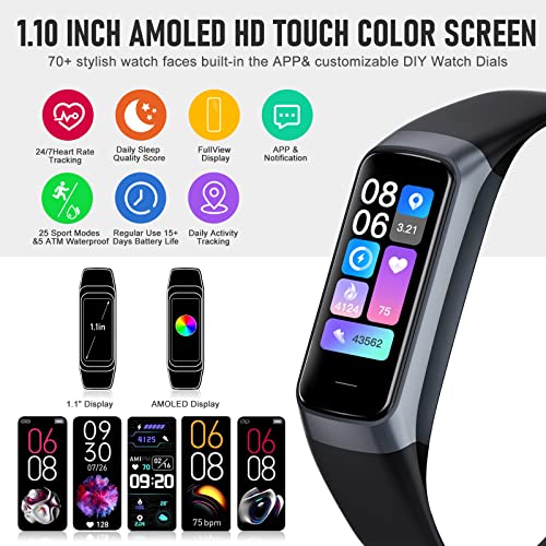 Smart Fitness Tracker with Heart Rate & Sleep Monitor