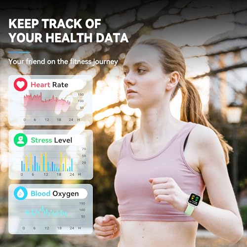 Woneligo 1.8" Smart Watch with Bluetooth and Alexa