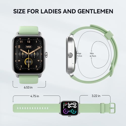 Woneligo 1.8" Smart Watch with Bluetooth and Alexa