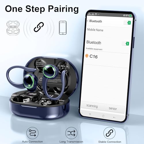 Bluetooth Sports Earbuds with Noise Cancelling Mic