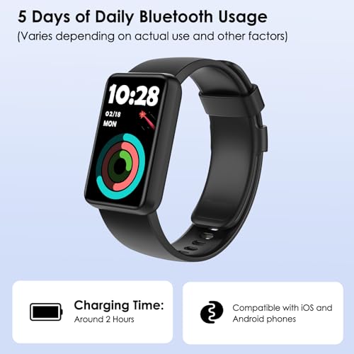 KEEPONFIT Fitness Tracker with Touch Screen & 100 Modes
