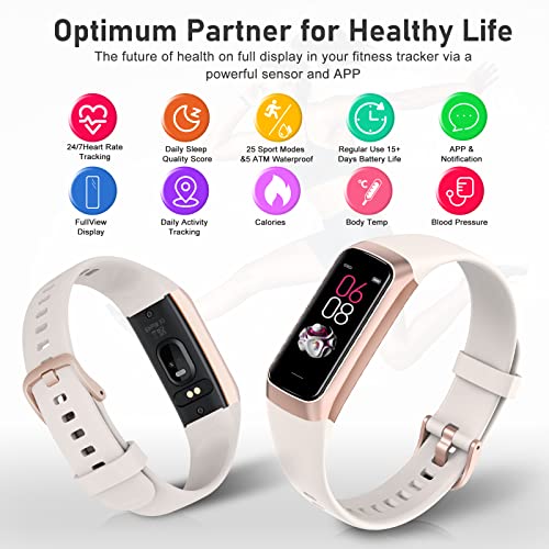 Fitness Tracker with Heart Rate and Sleep Monitor