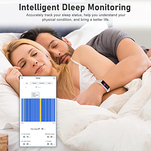 Fitness Tracker with Heart Rate and Sleep Monitor