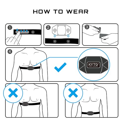 KYTO Chest Strap Heart Rate Monitor for Sports