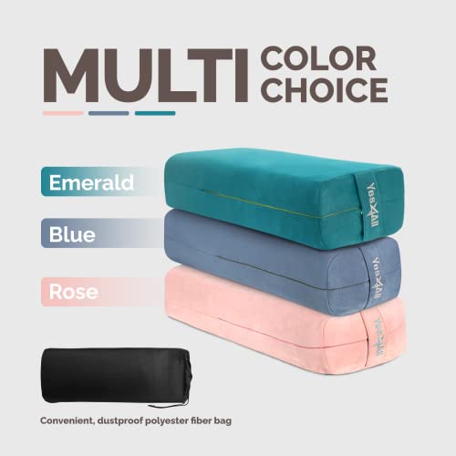 Yes4All Triple-Layer Sponge Yoga Bolster Pillow for Restorative Yoga & Meditation