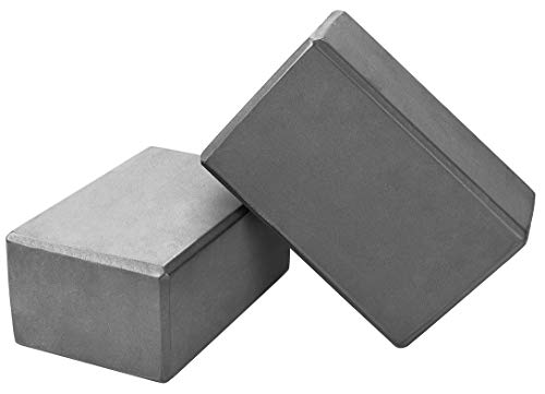 BalanceFrom 7-Piece Yoga Set - Gray, 1/2"-Thick Mat