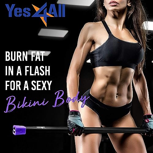 Yes4All Weighted Pilates Bar for Total Body Workout