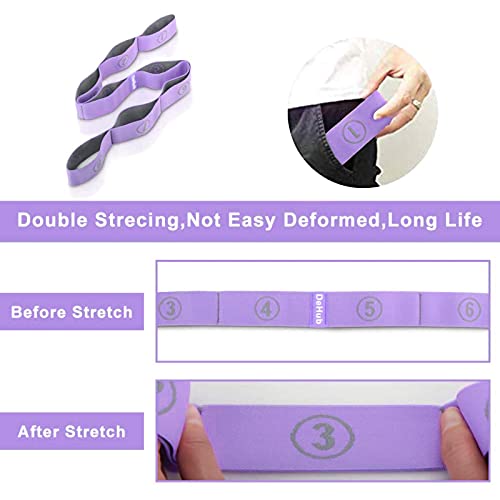 DEHUB Elastic Stretch Strap for Yoga, Therapy, Pilates