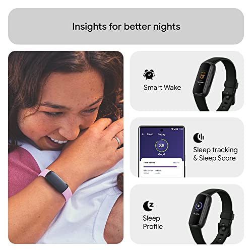Fitbit Inspire 3 Health & Fitness Tracker Midnight Zen/Black
