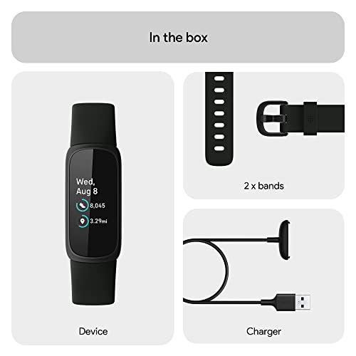 Fitbit Inspire 3 Health & Fitness Tracker Midnight Zen/Black
