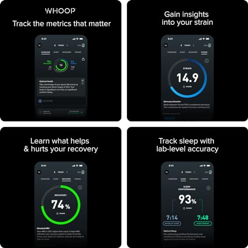 WHOOP 4.0 with 12 Month Subscription – Health & Fitness Tracker