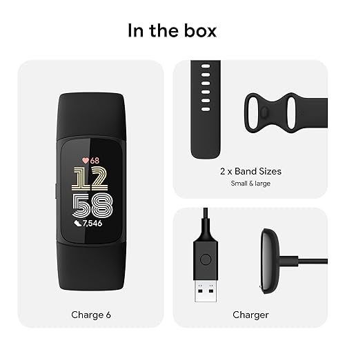 Fitbit Charge 6 Fitness Tracker with Premium Membership
