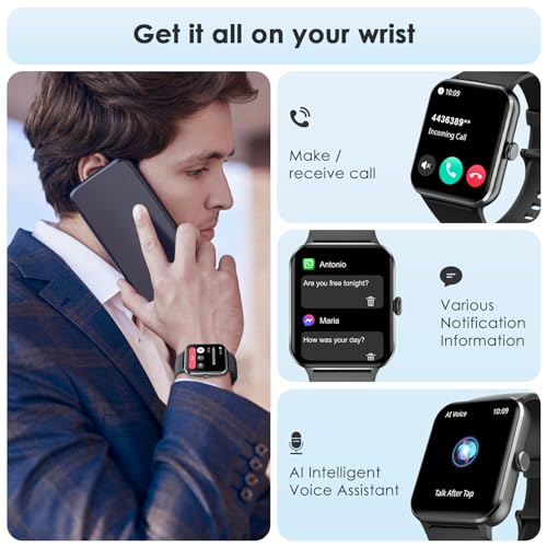 2024 Fitness Tracker Smart Watch Heart Rate Blood Oxygen
