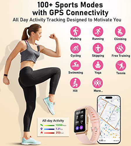 Smart Watch Fitness Tracker with Health Monitoring, 115 Sports Modes