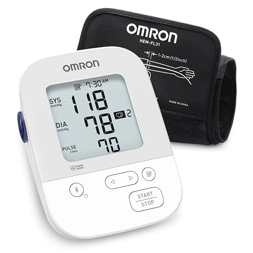 OMRON Silver Bluetooth Blood Pressure Monitor with Storage