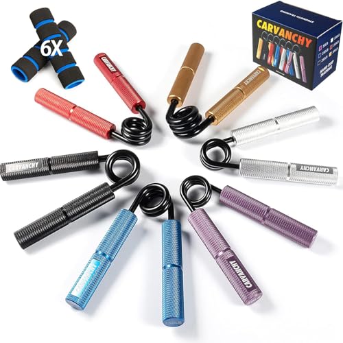 Carvanchy 6-Pack Grip Strength Trainer Set