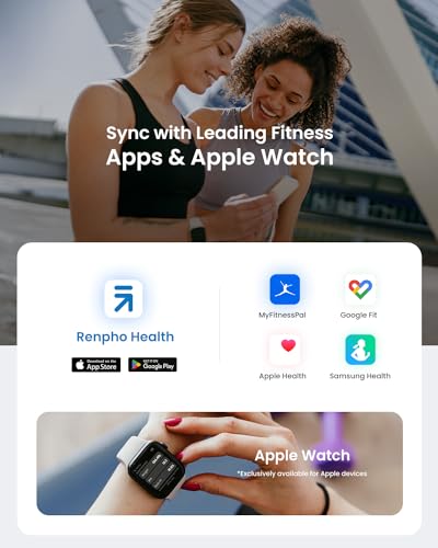 RENPHO Smart Scale with BMI, Bluetooth Body Fat Monitor