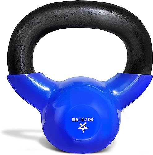 Yes4All 5 lb Vinyl Kettlebell for Full Body Workout