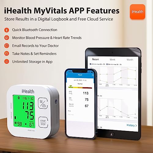 iHealth Smart Upper Arm Blood Pressure Monitor - Bluetooth