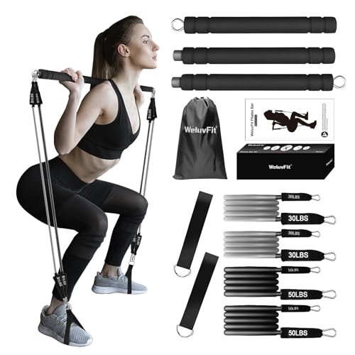 Portable Resistance Bar Kit for Full Body Workouts