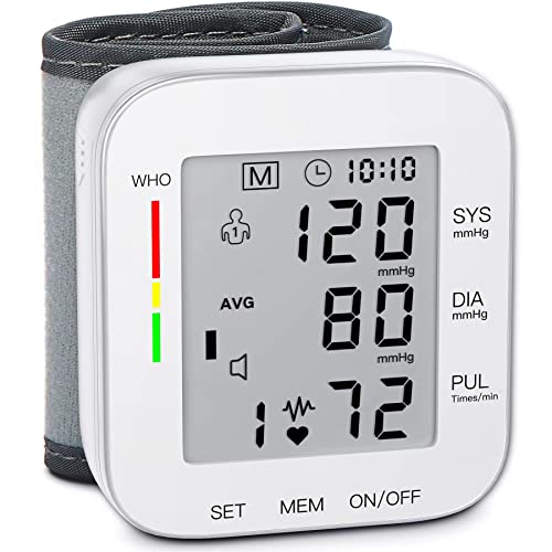 MMIZOO Wrist Blood Pressure Monitor with Large LCD