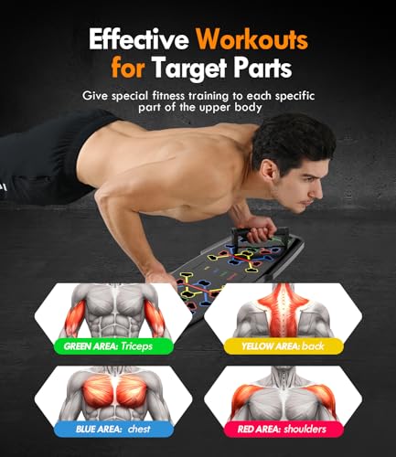 Portable Push Up Board with 20 Fitness Accessories