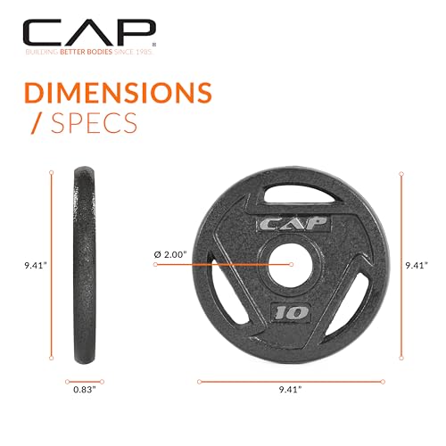 CAP Barbell 2-Inch Olympic Grip Weight Plate Set