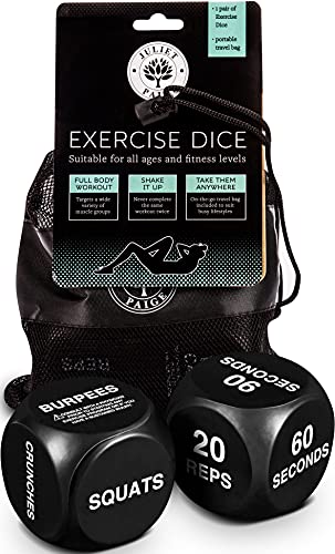 Exercise Dice - Fitness Gear for Home Gym - White