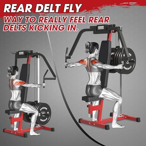 Syedee 350 lbs Chest Fly Upper Body Machine