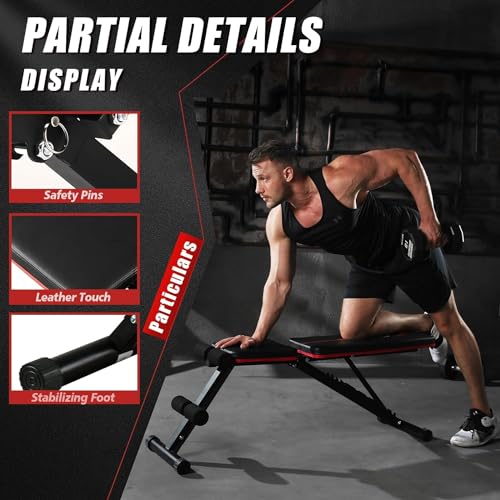 Adjustable Weight Bench for Full Body Workout at Home