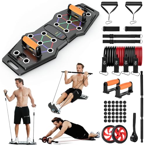 Color-Coded Foldable Push Up Board for Full Body Strength
