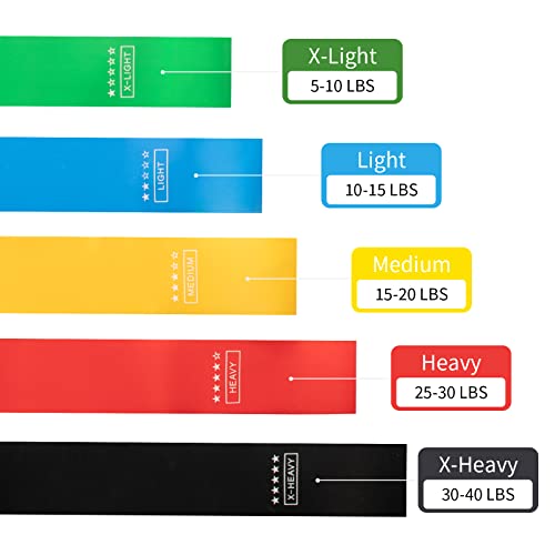 LDJRCP Resistance Exercise Bands Set with Carry Bag