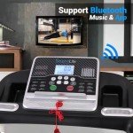 SereneLife Folding Treadmill- Home Fitness Equipment with LCD, Cardio