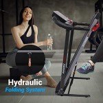 SereneLife Folding Treadmill- Home Fitness Equipment with LCD, Cardio