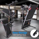 SereneLife Folding Treadmill- Home Fitness Equipment with LCD, Cardio