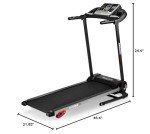 SereneLife Folding Treadmill- Home Fitness Equipment with LCD, Cardio