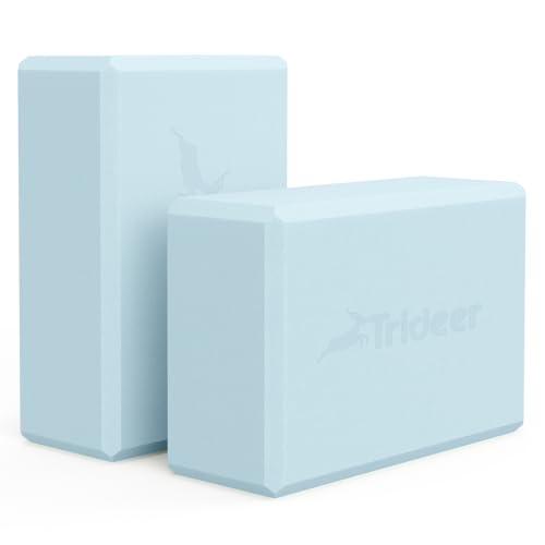 Trideer Premium Yoga Blocks, Supportive, Lightweight, Odor Resistant