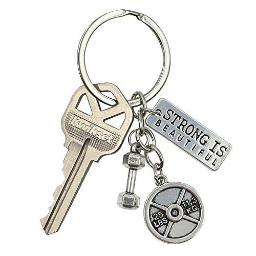 Strong is Beautiful Fitness Keychain - Great Gift