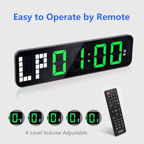 15'' Gym Timer Wall Clock with Remote Control