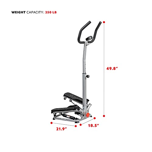Sunny Health & Fitness Twist Stepper with Handlebar
