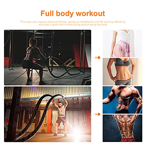 30FT Heavy Battle Rope for Effective Home Workouts