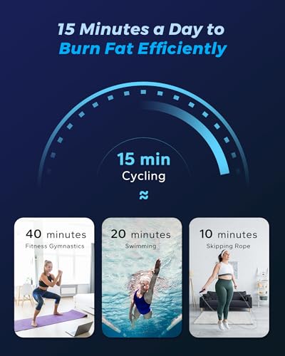 MERACH Exercise Bike with Exclusive App and Dumbbell Rack