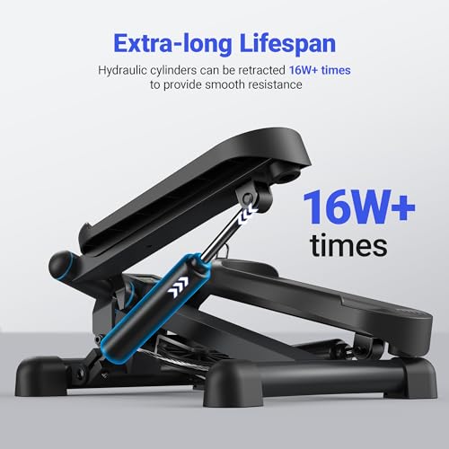 MERACH Mini Stepper with Resistance Bands for Home Workout