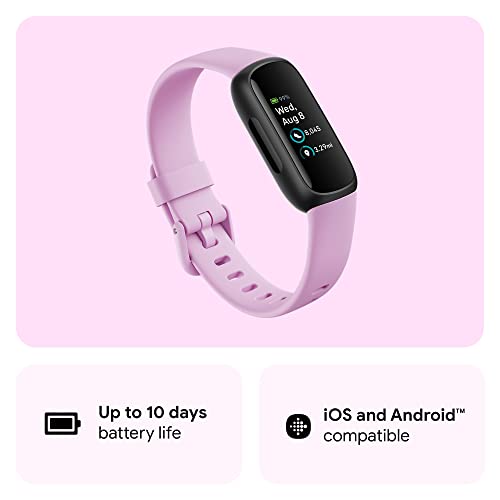 Fitbit Inspire 3 Health & Fitness Tracker - Lilac/Black