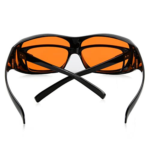 Eyekeeper Fitover Blue Light Blocking Computer Glasses, Amber