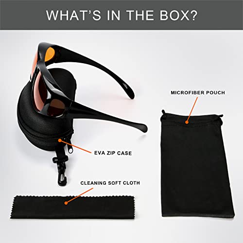 Eyekeeper Fitover Blue Light Blocking Computer Glasses, Amber