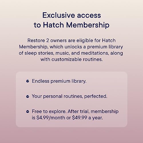 Hatch Restore 2 Sunrise Alarm Clock with Smart Light