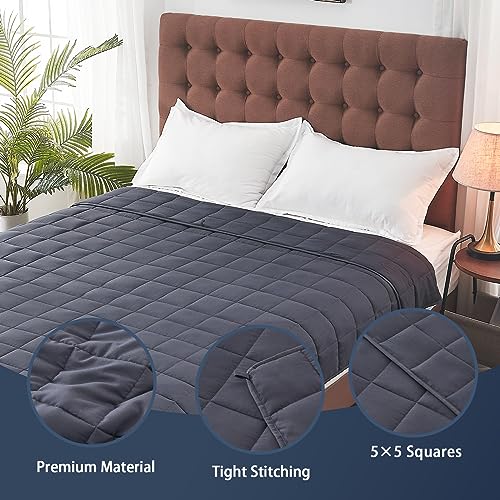 Premium 20lb Cooling Weighted Blanket for 190-210 lbs